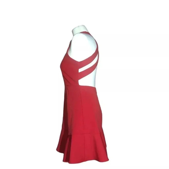 Zara Red Crisscross Backless Mini Dress - Picture 6 of 11